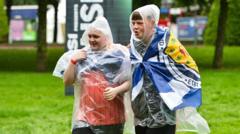 Rain fails to dampen spirits as TRNSMT festival becomes World Cup fan zone