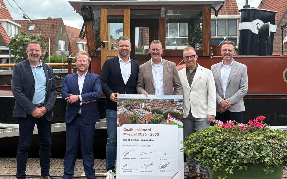 Coalitieakkoord gepresenteerd: windmolens in Meppel en onderzoek naar gratis parkeren. 'Meer mensen naar de stad trekken’