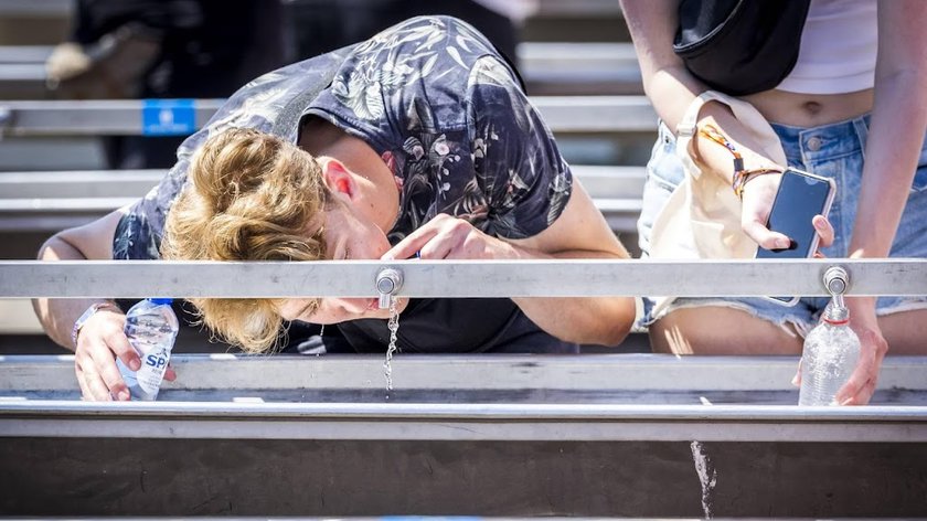 Evenementen wijzen bezoekers op voorzorgsmaatregelen tegen hitte