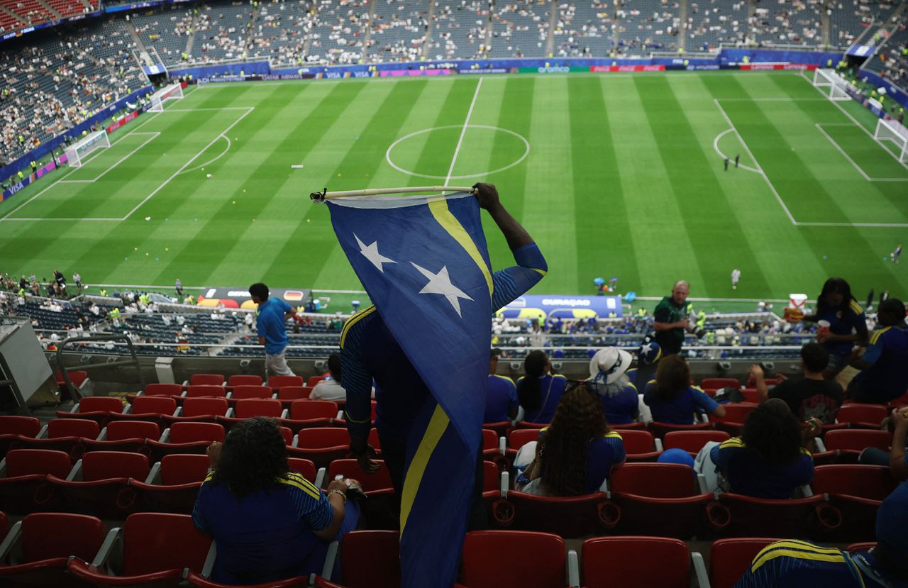 ‘Door hier te zijn, hebben wel al gewonnen’, zegt fan Curaçao in Houston