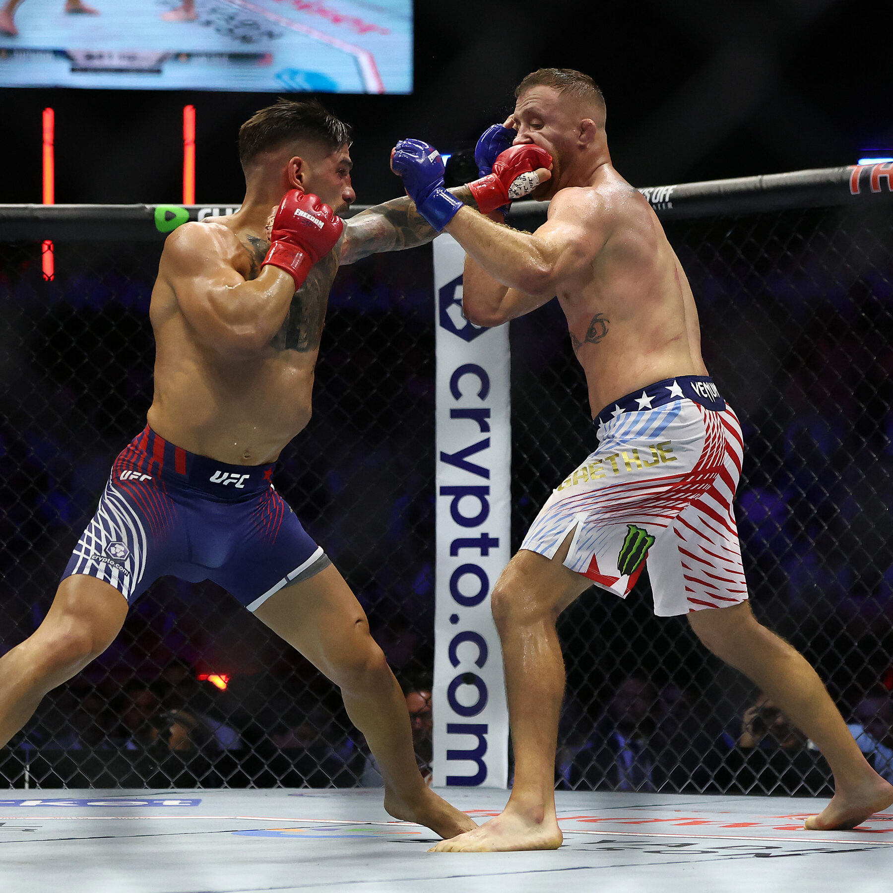 The Look of Patriotism at Trump’s U.F.C. Fight