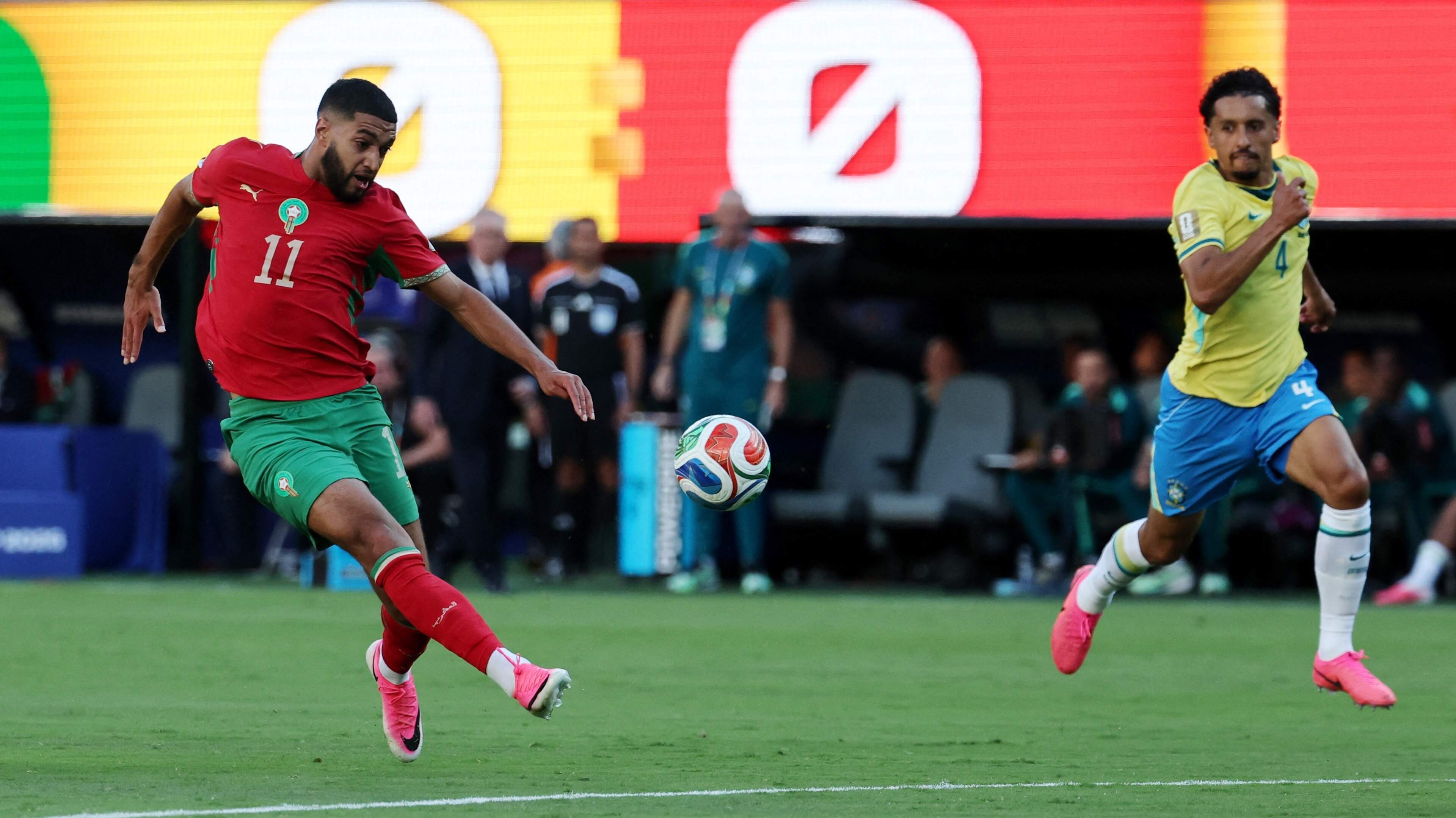 Marokko houdt dankzij wereldgoal Ismael Saibari punt over aan eerste duel op WK met Brazilië