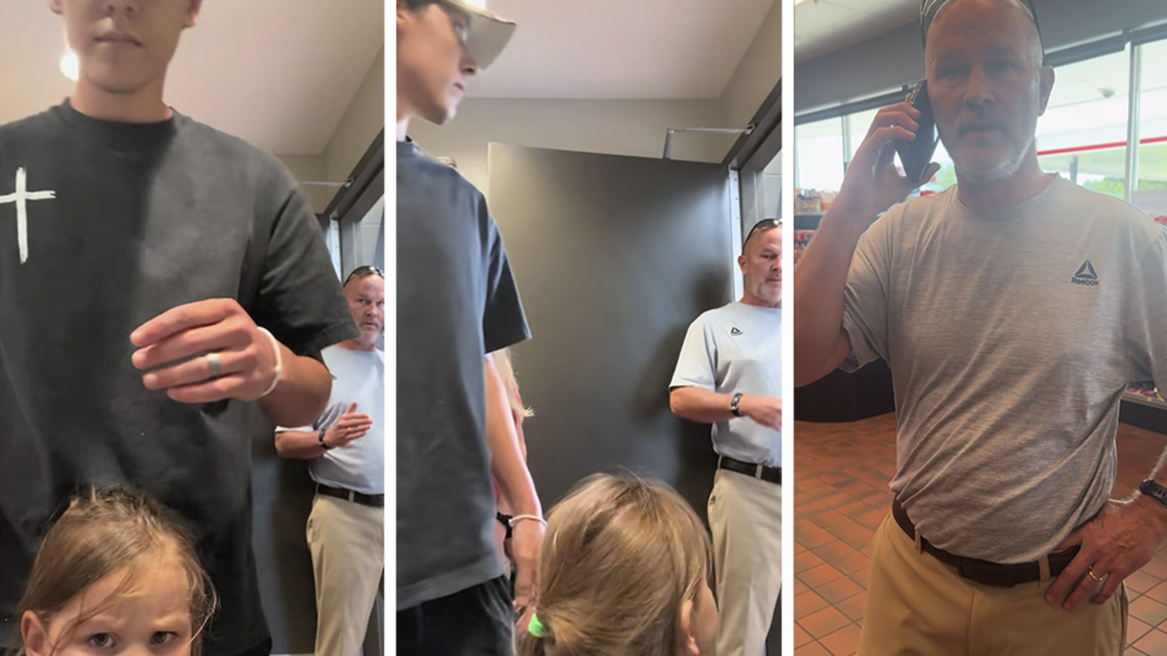 Vader gaat met jonge dochters naar damestoilet, andere klant belt politie: man krijgt massale steun na virale TikTok-video