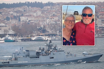 Jane en Alan varen rustig door het Kanaal tot een Russisch oorlogsschip waarschuwingsschoten lost: ‘Volstrekt onnodig’