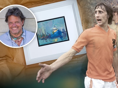 52 jaar na zwembad-affaire op WK: dit schilderij was bedoeld als excuus aan Cruijff, maar hij kreeg het nooit