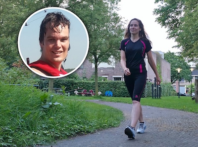Thirza (41) verliest haar man Martijn, nu loopt ze de Vierdaagse voor hem: ‘Hij stond tot aan de dood op de wachtlijst voor hulp’