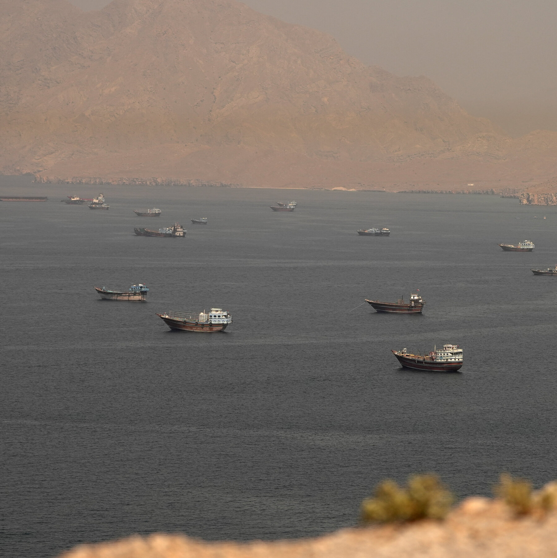 In a Still Turbulent Strait of Hormuz, Stranded Ships Wait for Clarity