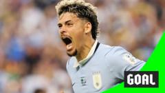 'Huge goal!' - Araujo equalises for Uruguay against Saudi Arabia