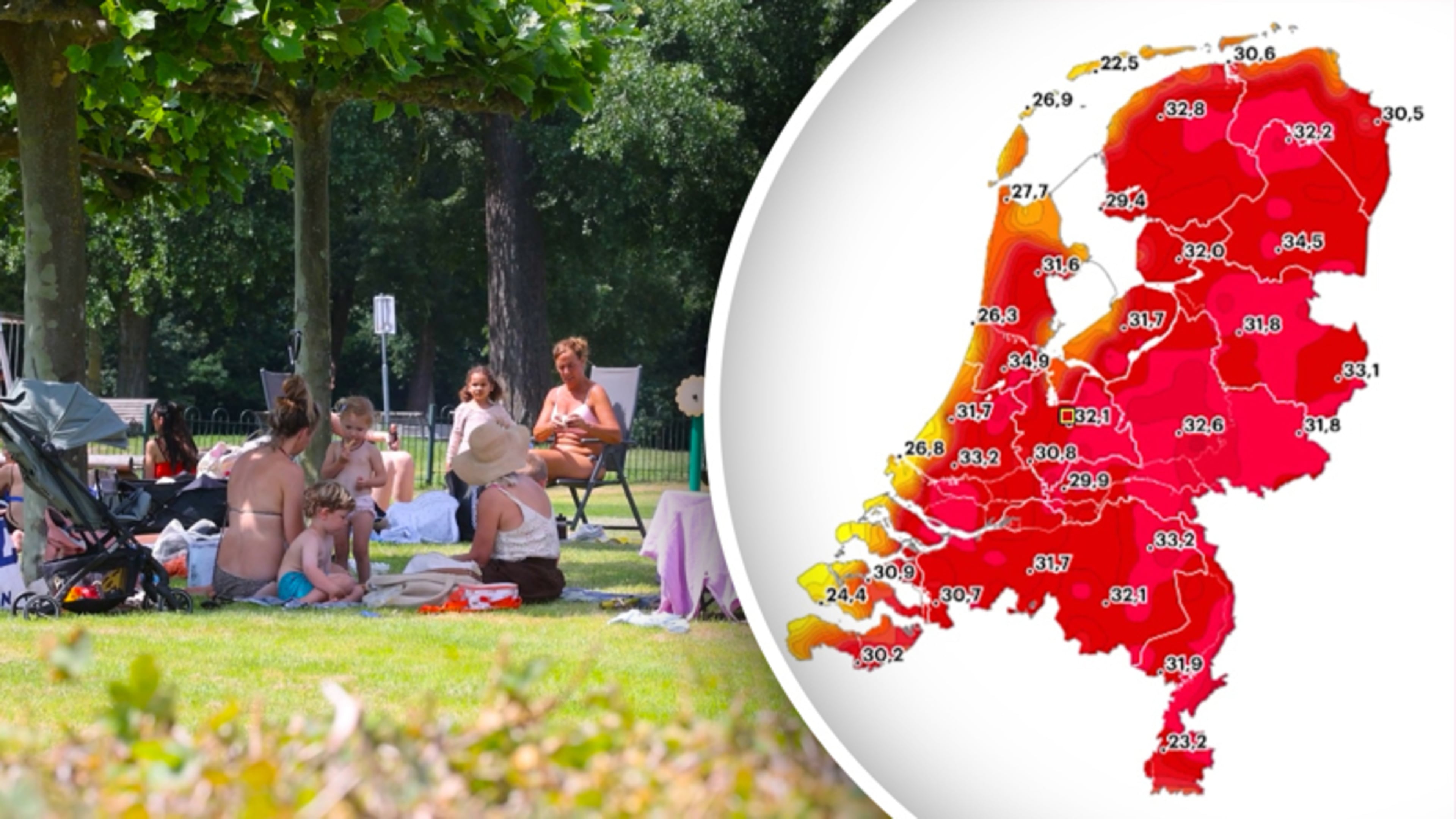 Hitteplan van kracht: hier wordt het het heetst