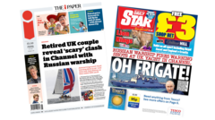 ''Scary' clash in Channel' and 'Oh frigate!'