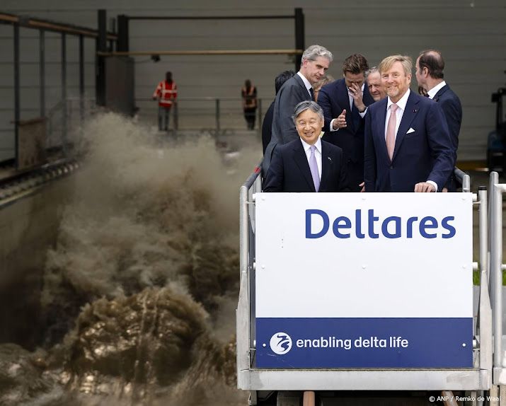 Koning en Japanse keizer leren over waterinnovatie bij Deltares