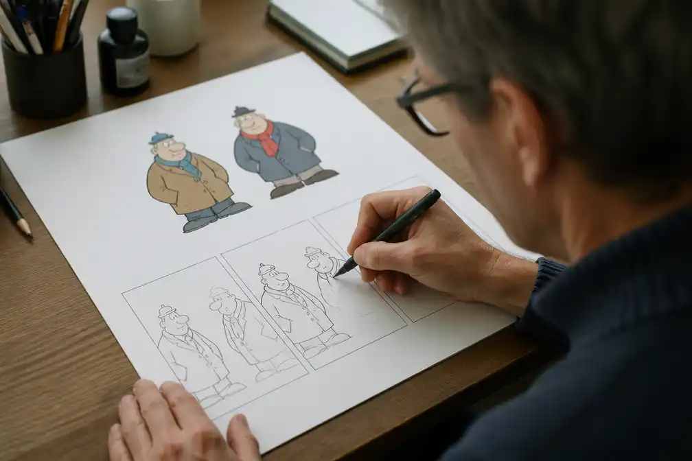 Cartoon 'Toos en Henk' van Paul Kusters verschijnt op 1 augustus 2026 in twee kranten