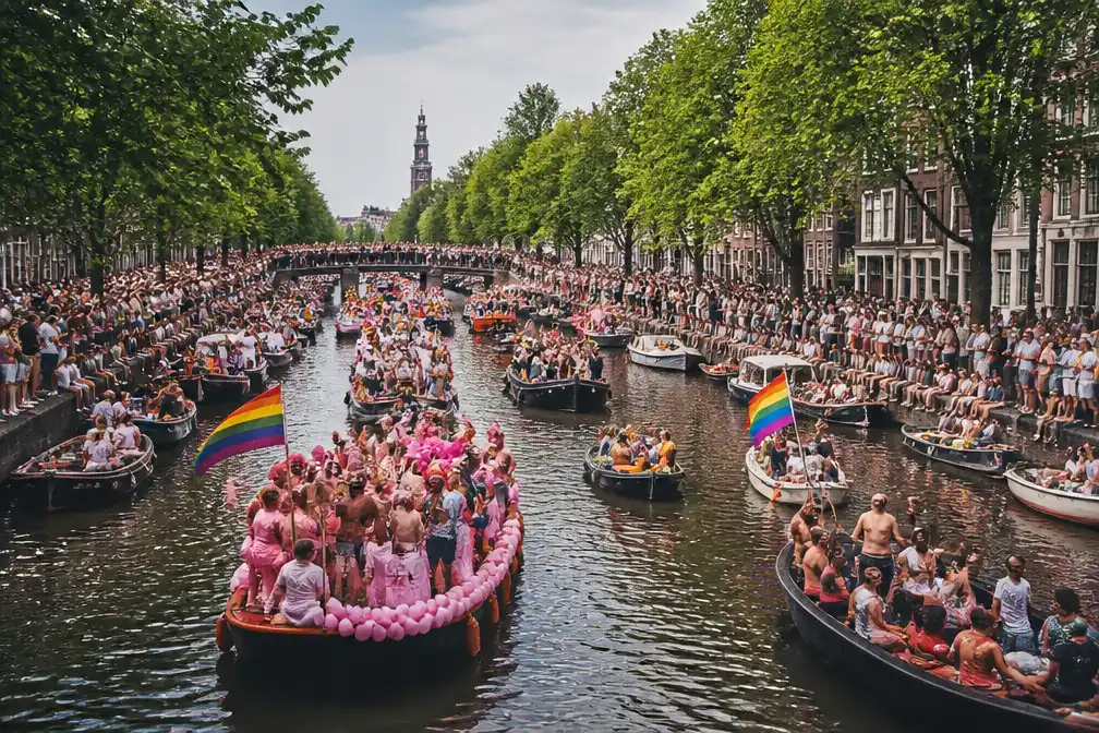 Canal Parade Amsterdam trekt drukke maar gemoedelijke menigte, zegt Pride