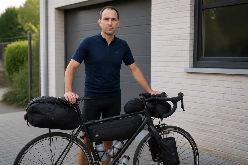 Dieter Verstrynge (42) fietst van Maldegem naar Burgos voor zonsverduistering op 12 augustus