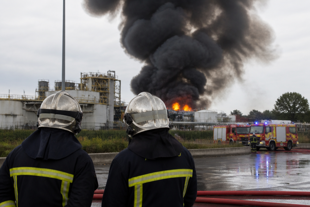 Brand bij chemisch bedrijf in oostelijk Frankrijk: 30.000 mensen binnenblijven