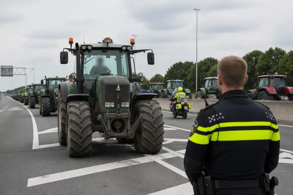 Politie kan geen boetes uitdelen voor A35-blokkade Almelo-Zuid door afgeplakte kentekens