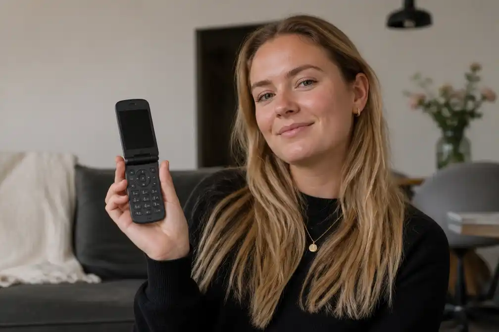 Judith (23) ruilt smartphone voor klaptelefoon en vindt haar rust terug