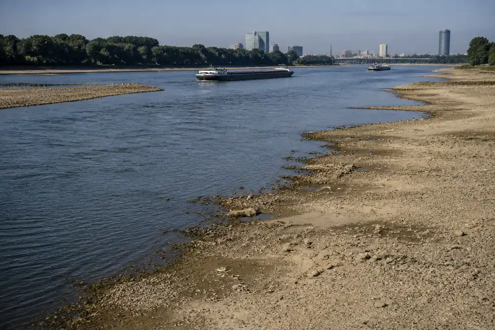 ING: lage waterstand Rijn kost Duitse economie dit jaar 0,3 procentpunt groei