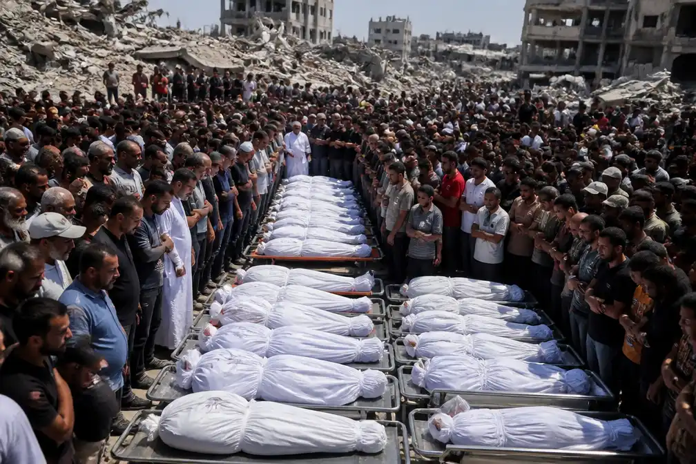 Massale uitvaart in Gaza voor 112 doden bij Israëlische aanval van 2023