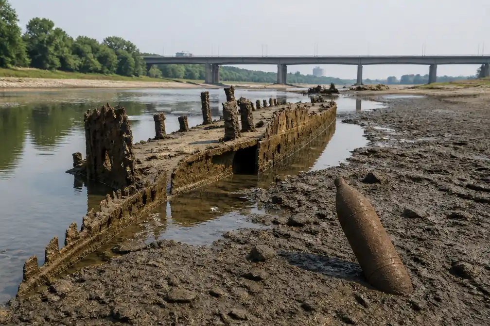 Droogte en branden leggen WOII-wrakken, granaten en mammoet bloot