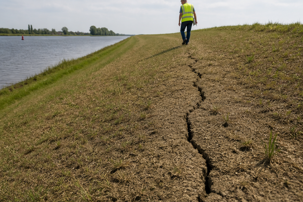 Zorgen bij Delfland om sterke toename scheuren in dijken