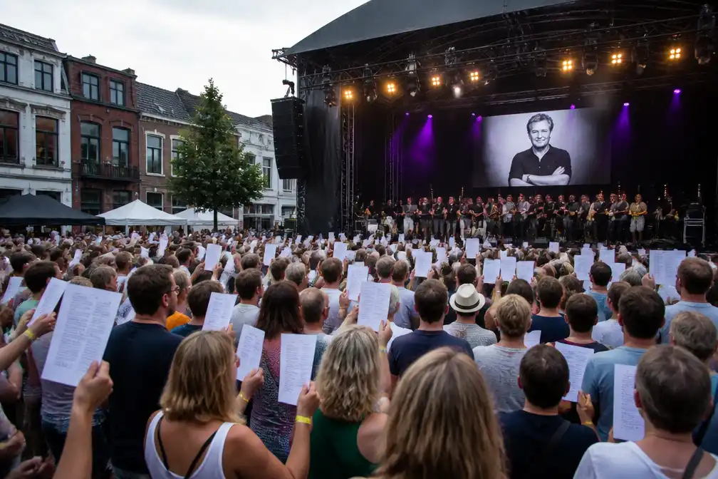 Duizend mensen zingen mee met eerbetoon aan Geert Faes in Eeklo