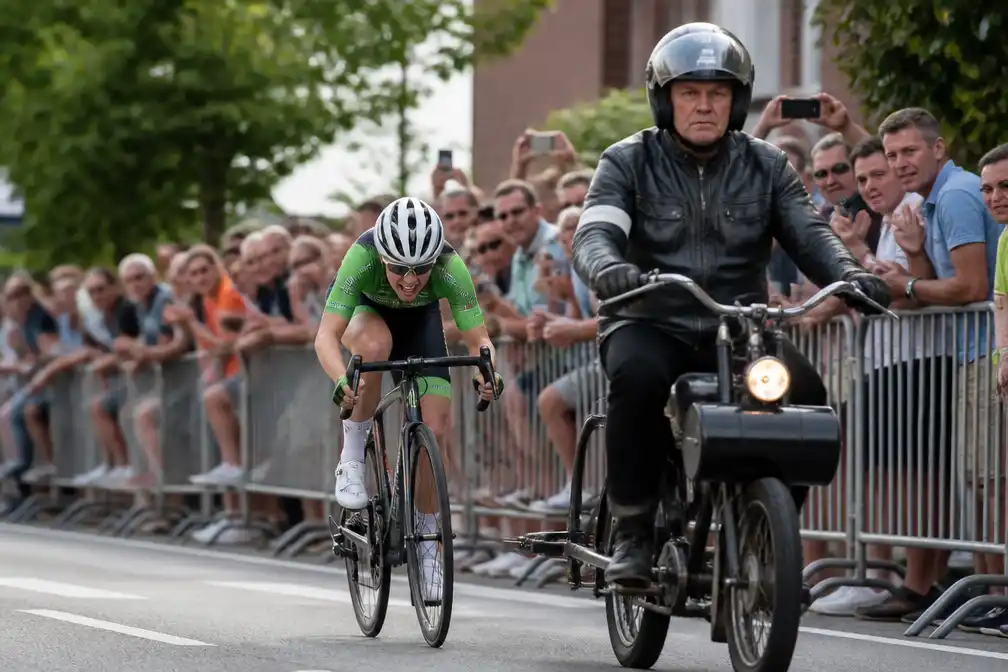 Lorena Wiebes wint derny van Wilrijk na groene trui in Tour