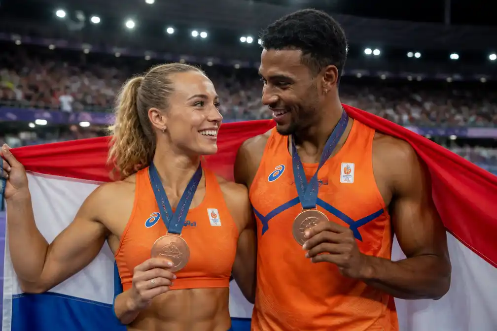 Nederlands estafetteteam pakt EK-brons, Klaver en Agard stralen
