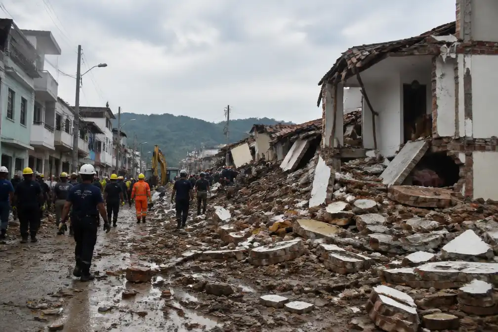 Aardbeving Colombia: vlogfamilie filmt instortend huis, dodental op 164
