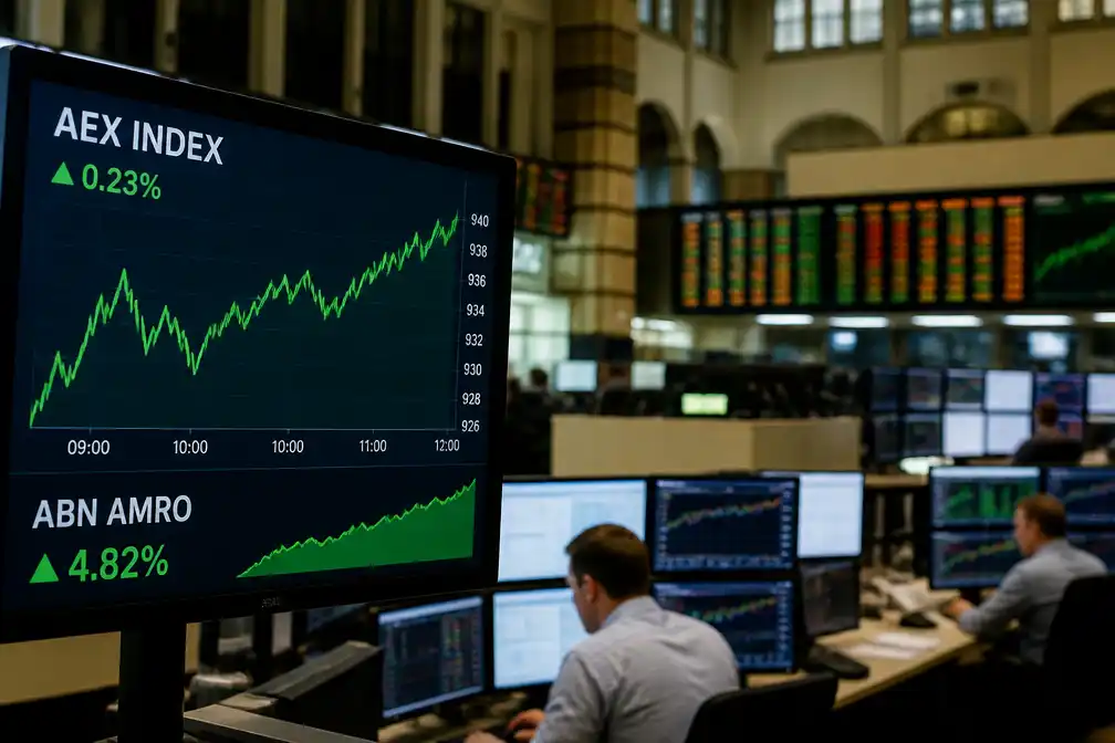 ABN AMRO koploper in licht hogere AEX na kwartaalcijfers