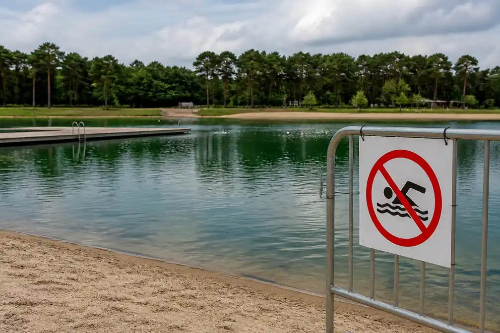 Zwemvijver De Mosten in Meer gesloten door blauwalgen, domein blijft open