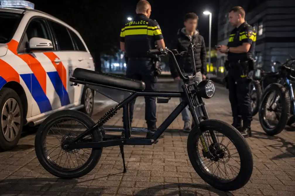 Politie Enschede neemt skinnybike in beslag die 120 km/u haalt