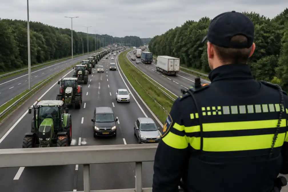 Twente weert tractoren van snelwegen bij boerenprotesten