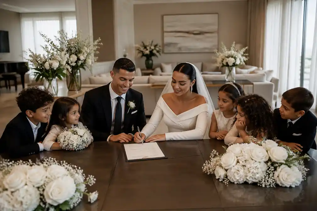 Cristiano Ronaldo en Georgina Rodriguez trouwen in besloten kring thuis