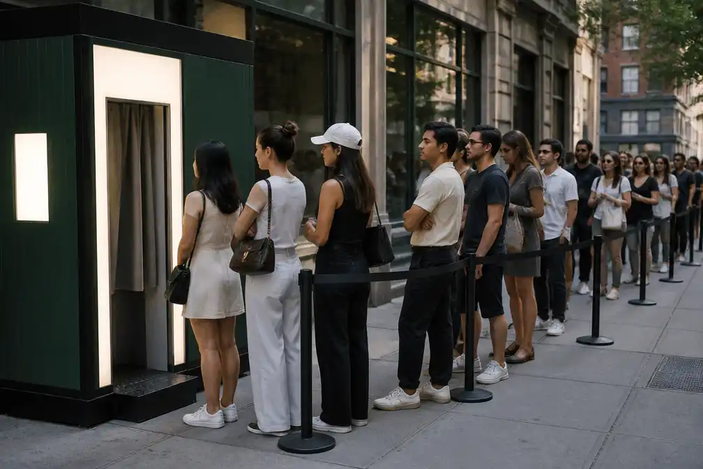 Singles staan in New York uren in rij voor fotohokje dat soulmate belooft