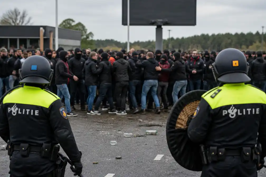 Zes hooligans vervolgd voor knokpartij met tweehonderd bij A1