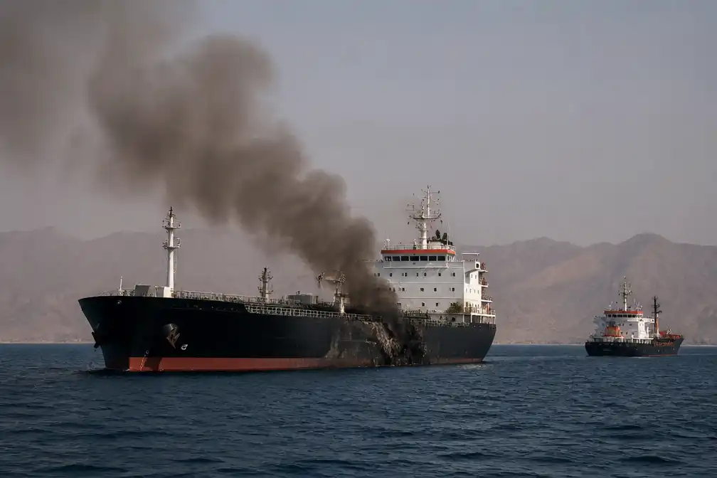 Schip in Straat van Hormuz getroffen door onbekend projectiel, één slachtoffer