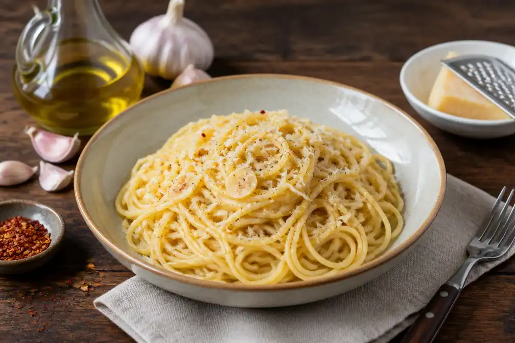 Kranten publiceren eenvoudig recept voor pasta aglio e olio