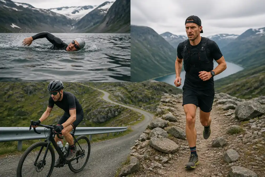 Extreme triatleet Marijn Markusse voltooit Noorse tocht; documentaire in de maak