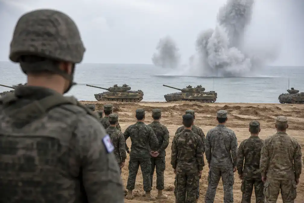 VS en Zuid-Korea halveren militaire oefeningen, meldt media