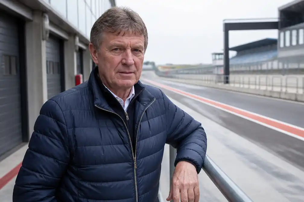 Oud-voetballer Piet Keur is nu thuis op circuit Zandvoort