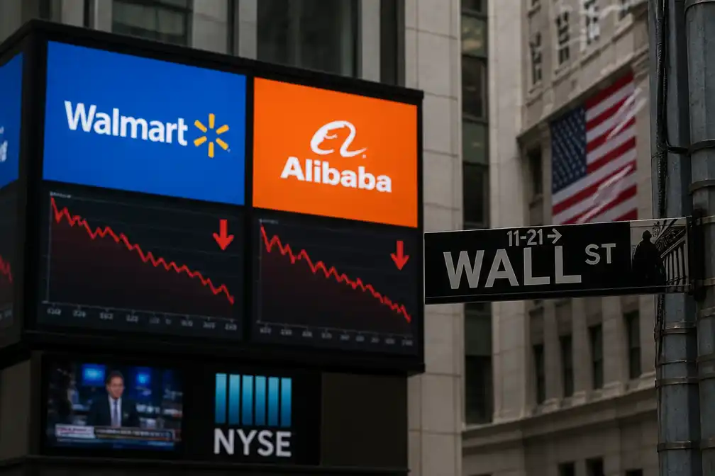Walmart en Alibaba dalen op Wall Street na resultaten
