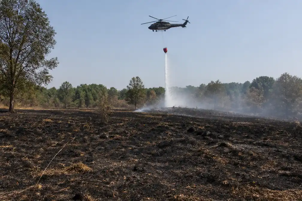 Natuurgebied Boschhuizerbergen bij Venray blijft weken dicht na brand