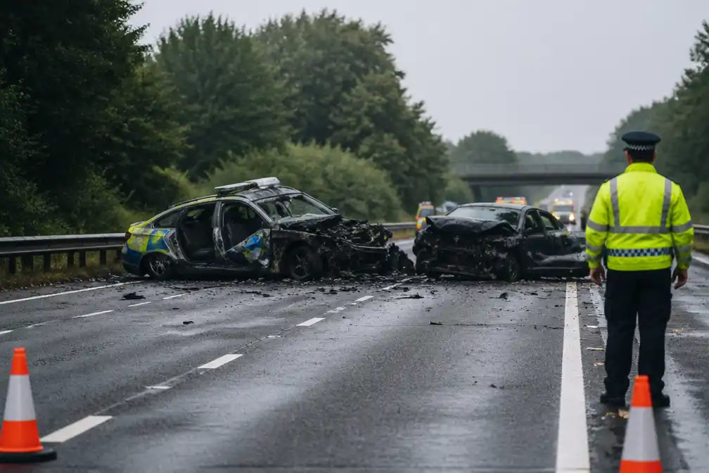 Twee agenten onder zeven doden bij frontale crash op A66