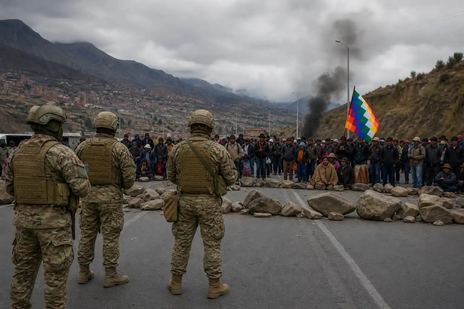 Bolivia roept noodtoestand uit om brandstofprotesten