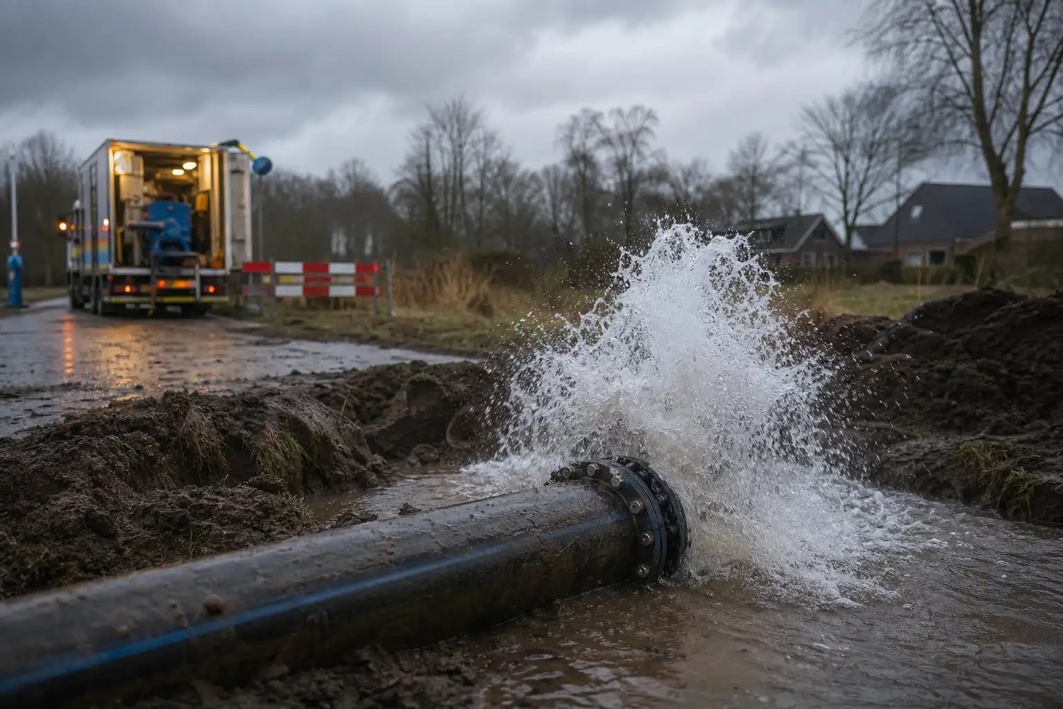 Stormschade halveert watertoevoer in Hoogeveen, inwoners opgeroepen zuinig te zijn