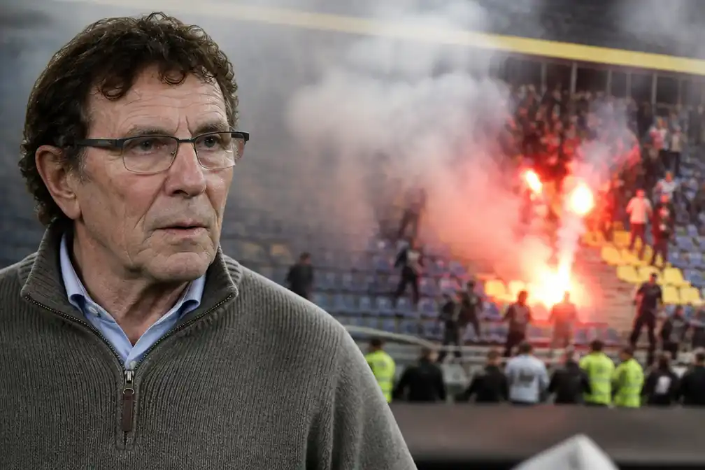 Van Hanegem: vuurwerkgooiers in Cambuur-stadion zijn geen echte Feyenoorders