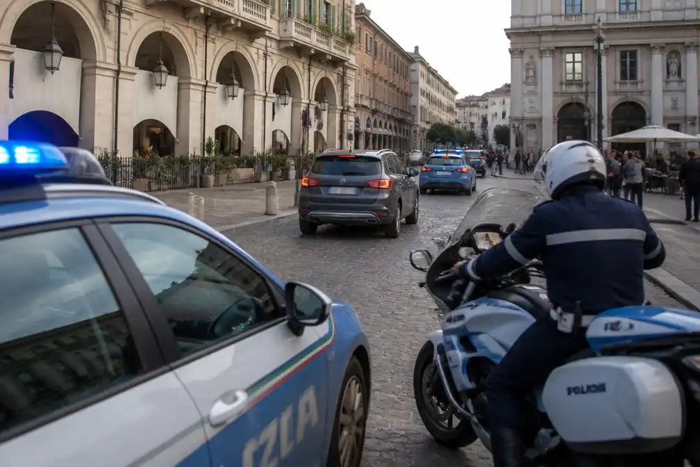 Gestolen auto Nederlands gezin bij levensgevaarlijke achtervolging in Turijn