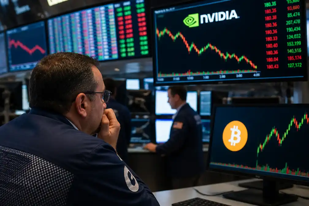 Nvidia maakt kwartaalcijfers bekend terwijl chipaandelen dalen en bitcoin boven $80.000 staat