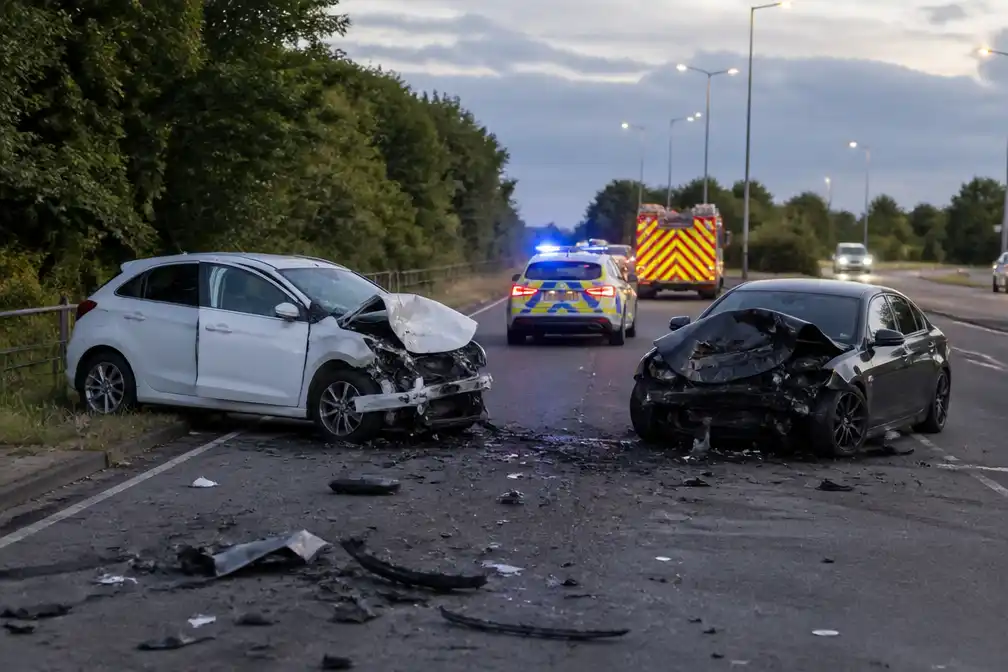 Man overleden, vrouw kritiek na crash tijdens politieachtervolging bij Stratford-upon-Avon